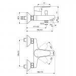 Комплект смесителей c душевым гарнитуром Ideal Standard ESLA BC264AA